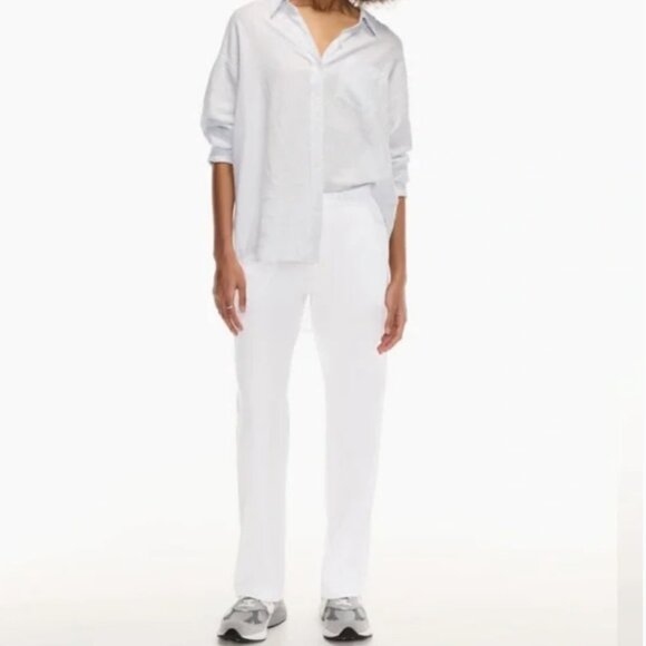 NWT Aritzia Wilfred Boardwalk Pants in White | Size M - Picture 1 of 5